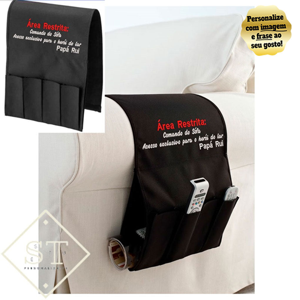 Embroidered Remote Control Holder Let's Write a Movie Together